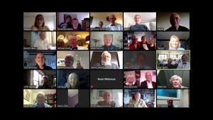 screen shot of Zoom Charter attendees